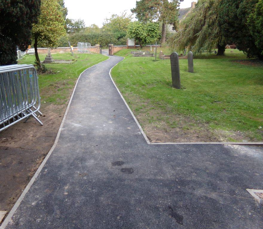 October 22nd 2021.  New church path completed